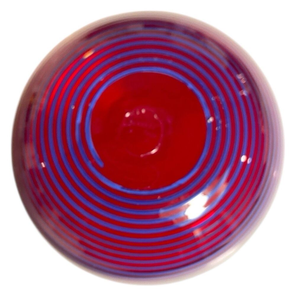 Stunning PETER SECREST Signed Art Glass Bowl - Picture 5 of 6